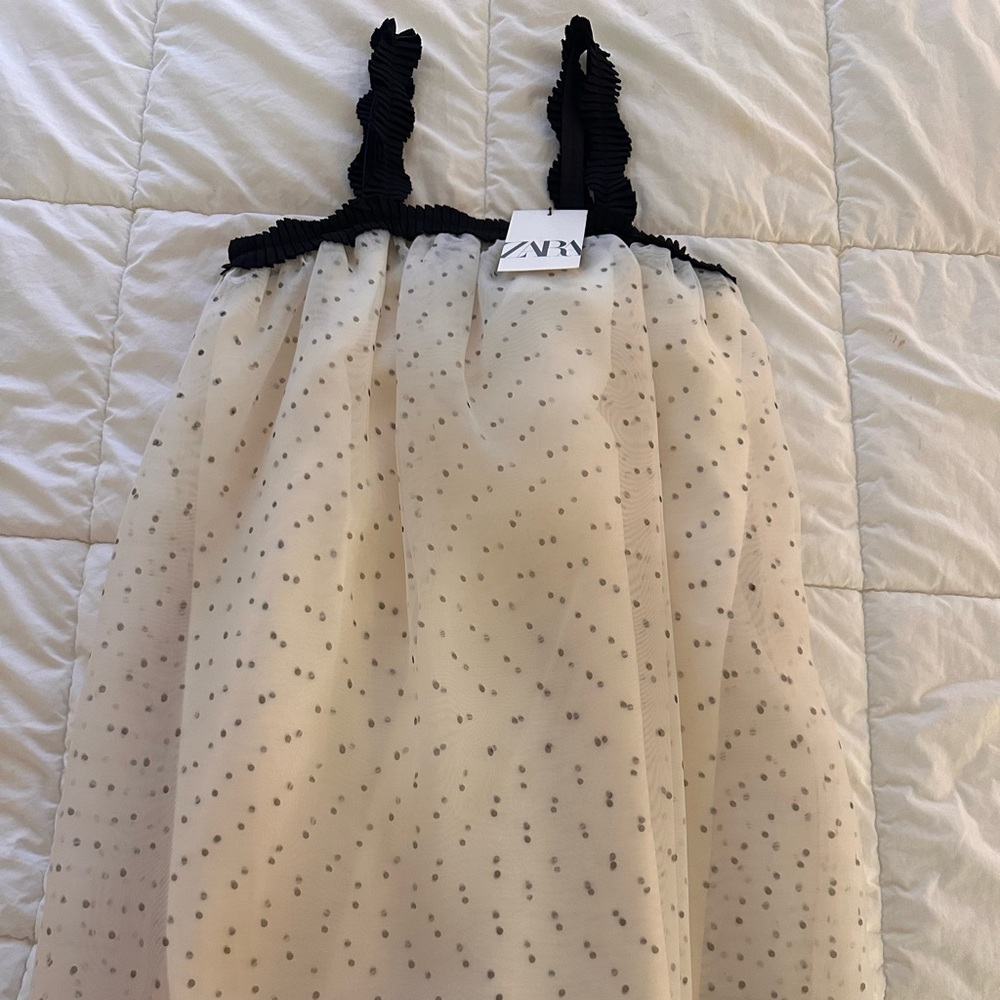 Zara polka dot girls dress